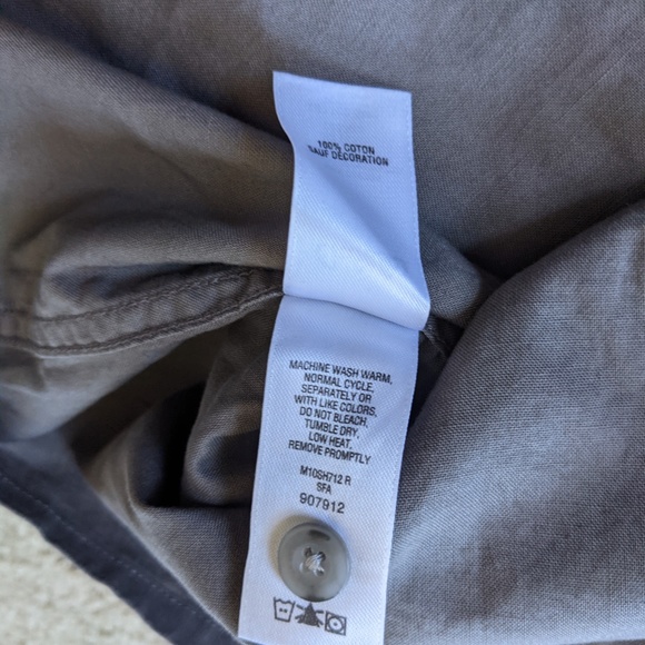 Cabela's Button Up Short Sleeve Shirt Men's XXL Gray - Picture 9 of 10